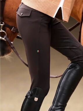 FOR HORSES Italy Riding Breeches in Dark Brown
